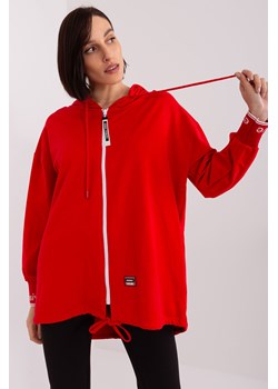Damska bluza z kapturem czerwony ze sklepu 5.10.15 w kategorii Bluzy damskie - zdjęcie 169709879