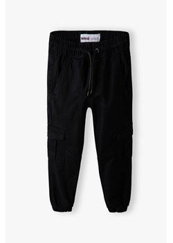 Spodnie typu bojówki dla niemowlaka czarne ze sklepu 5.10.15 w kategorii Spodnie i półśpiochy - zdjęcie 169710036