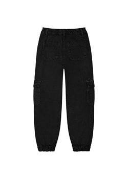Czarne spodnie typu bojówki dla dziewczynki ze sklepu 5.10.15 w kategorii Spodnie dziewczęce - zdjęcie 169710125