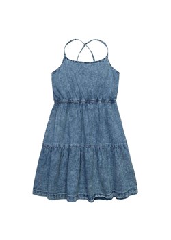 Sukienka dziewczęca jeansowa z falbanką ze sklepu 5.10.15 w kategorii Sukienki dziewczęce - zdjęcie 169710155