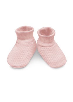 Buciki niemowlęce z bawełny prążkowanej Lovely Day ze sklepu 5.10.15 w kategorii Buciki niemowlęce - zdjęcie 169710679