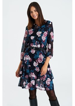 Sukienka krótka w kwiaty ze sklepu 5.10.15 w kategorii Sukienki - zdjęcie 169710719