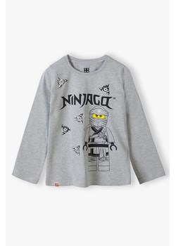 Bluzka z długim rękawem - Lego Ninjago - szara ze sklepu 5.10.15 w kategorii T-shirty chłopięce - zdjęcie 169710807