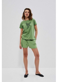 Bawełniane szorty damskie zielone ze sklepu 5.10.15 w kategorii Szorty - zdjęcie 169710825