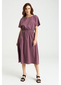 Sukienka z krótkim rękawem fioltetowa ze sklepu 5.10.15 w kategorii Sukienki - zdjęcie 169710847