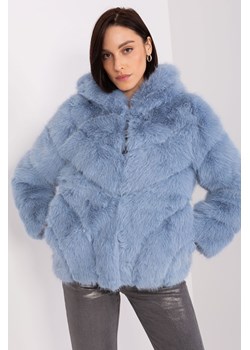 Jasnoniebieska przejściowa kurtka z eko futerka ze sklepu 5.10.15 w kategorii Futra damskie - zdjęcie 169710918