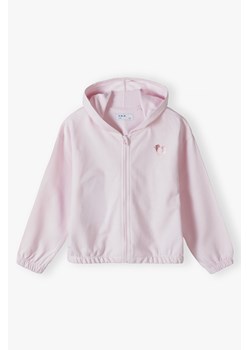 Krótka bluza dziewczęca z kapturem - różowa ze sklepu 5.10.15 w kategorii Bluzy dziewczęce - zdjęcie 169711177