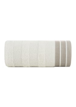 Kremowy ręcznik z ozdobnymi pasami 70x140 cm ze sklepu 5.10.15 w kategorii Ręczniki - zdjęcie 169711227