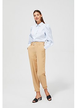 Damska koszula w pionowe pasy - błękito - białe z bufkami ze sklepu 5.10.15 w kategorii Koszule damskie - zdjęcie 169711275