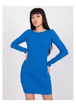 Sukienka damska z wycięciem na plecach - niebieska ze sklepu 5.10.15 w kategorii Sukienki - zdjęcie 169711869