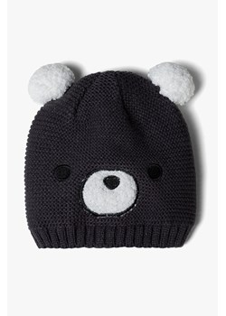 Zimowa czapka chłopięca Miś - granatowa ze sklepu 5.10.15 w kategorii Czapki dziecięce - zdjęcie 169712378