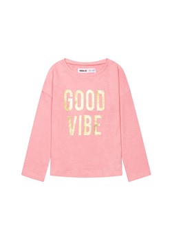 Bluzka niemowlęca bawełniana różowa- Good vibe ze sklepu 5.10.15 w kategorii Kaftaniki i bluzki - zdjęcie 169712467