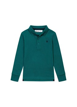 Bluzka polo niemowlęca z długim rękawem zielona ze sklepu 5.10.15 w kategorii Kaftaniki i bluzki - zdjęcie 169712795