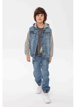 Spodnie jeansowe typu bojówki dla chłopca ze sklepu 5.10.15 w kategorii Spodnie chłopięce - zdjęcie 169712887
