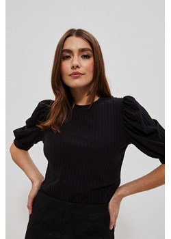 Bluzka damska z krótkim rękawem czarna ze sklepu 5.10.15 w kategorii Bluzki damskie - zdjęcie 169713005