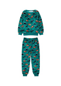 Piżama niemowlęca z długim rękawem zielona w dinozaury ze sklepu 5.10.15 w kategorii Piżamy dziecięce - zdjęcie 169713039