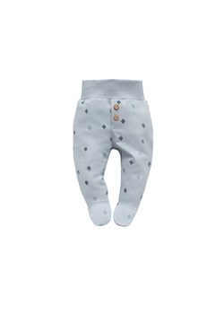 Niebieskie półspiochy niemowlęce w rąby ze sklepu 5.10.15 w kategorii Spodnie i półśpiochy - zdjęcie 169713048
