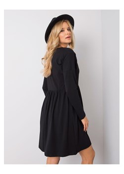 Sukienka z rozkloszowanym dołem - czarna ze sklepu 5.10.15 w kategorii Sukienki - zdjęcie 169713148