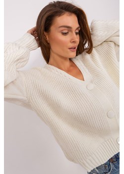 Damski sweter rozpinany z wełną o kroju oversize ze sklepu 5.10.15 w kategorii Swetry damskie - zdjęcie 169713269