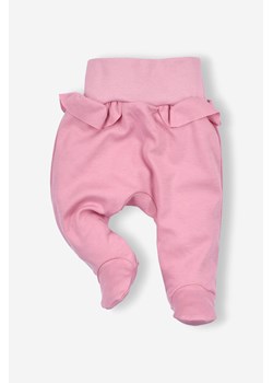 Półśpiochy niemowlęce z bawełny organicznej dla dziewczynki ze sklepu 5.10.15 w kategorii Spodnie i półśpiochy - zdjęcie 169713378