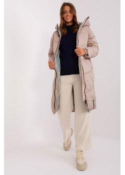Ciemnobeżowa kurtka zimowa z kapturem SUBLEVEL ze sklepu 5.10.15 w kategorii Kurtki damskie - zdjęcie 169713427