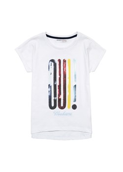 T-shirt dziewczęcy bawełniany z cekinami ze sklepu 5.10.15 w kategorii Bluzki dziewczęce - zdjęcie 169713479