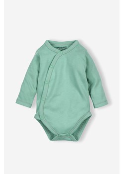 Body niemowlęce z bawełny organicznej zielone - długi rękaw ze sklepu 5.10.15 w kategorii Body niemowlęce - zdjęcie 169713606