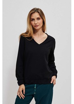 Czarna bluza damska z długim rękawem ze sklepu 5.10.15 w kategorii Bluzy damskie - zdjęcie 169713609