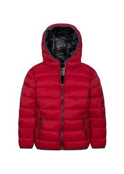Pikowana lekka kurtka ocieplana z kapturem dla niemowlaka- czerwona ze sklepu 5.10.15 w kategorii Kombinezony i kurtki - zdjęcie 169713696