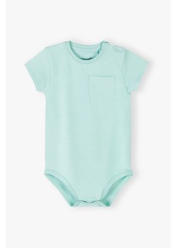 Zielone body niemowlęce z kieszonką ze sklepu 5.10.15 w kategorii Body niemowlęce - zdjęcie 169713909