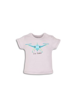 Bawełniany t-shirt niemowlęcy z nadrukiem ze sklepu 5.10.15 w kategorii Koszulki niemowlęce - zdjęcie 169714106