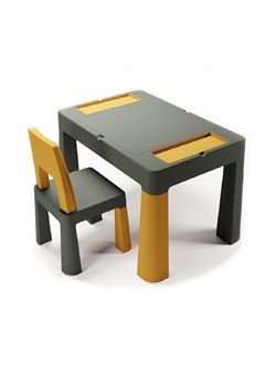 Komplet Multifun stolik i dwa krzesełka -  grafitowy, musztardowy ze sklepu 5.10.15 w kategorii Meble dziecięce - zdjęcie 169714107