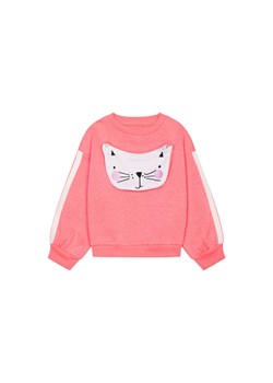 Różowa bluza dziewczęca z kotkiem ze sklepu 5.10.15 w kategorii Bluzy i swetry - zdjęcie 169714587