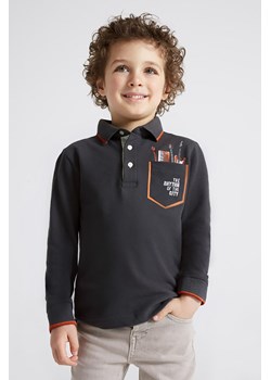 Bluzka chłopięca z kołnierzykiem - czarna ze sklepu 5.10.15 w kategorii T-shirty chłopięce - zdjęcie 169715085