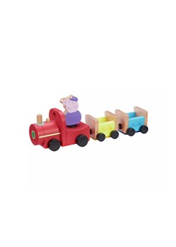 Peppa drewniany pociąg z figurką ze sklepu 5.10.15 w kategorii Zabawki - zdjęcie 169715326