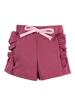 Bawełniane szorty NATURE bordowe ze sklepu 5.10.15 w kategorii Spodenki niemowlęce - zdjęcie 169715409