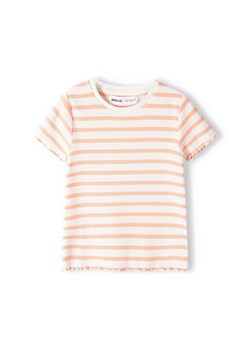 Prążkowana bluzka dla niemowlaka w paski ze sklepu 5.10.15 w kategorii Koszulki niemowlęce - zdjęcie 169715496