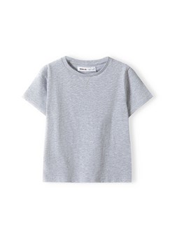 Szara koszulka dzianinowa basic dla chłopca ze sklepu 5.10.15 w kategorii T-shirty chłopięce - zdjęcie 169715689