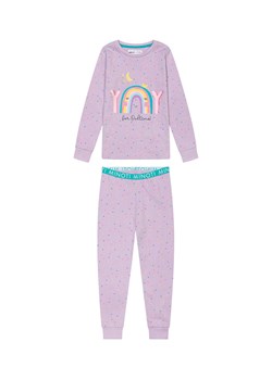 Piżama niemowlęca z długim rękawem fioletowa w kropeczki ze sklepu 5.10.15 w kategorii Piżamy dziecięce - zdjęcie 169715755