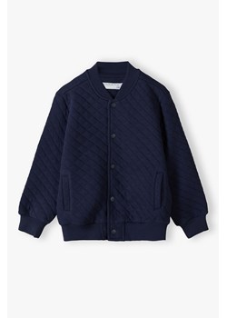 Granatowa pikowana bluza dla chłopca - Max&Mia ze sklepu 5.10.15 w kategorii Bluzy chłopięce - zdjęcie 169715999
