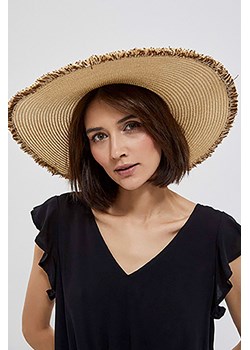 Damski kapelusz słomkowy z szerokim rondem beżowy ze sklepu 5.10.15 w kategorii Kapelusze damskie - zdjęcie 169716085