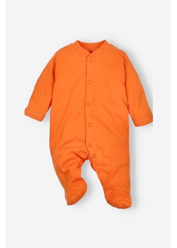 Pajac niemowlęcy z bawełny organicznej pomarańczowy ze sklepu 5.10.15 w kategorii Pajacyki - zdjęcie 169716098