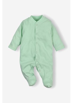 Pajac niemowlęcy z bawełny organicznej dla dziewczynki zielony ze sklepu 5.10.15 w kategorii Pajacyki - zdjęcie 169716099