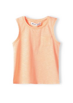 Różowa koszulka bez rękawów niemowlęca z kieszonką ze sklepu 5.10.15 w kategorii Koszulki niemowlęce - zdjęcie 169716585