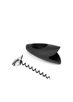 Czarny korkociąg ze stali nierdzewnej 17,5 cm ze sklepu 5.10.15 w kategorii Akcesoria kuchenne - zdjęcie 169716695