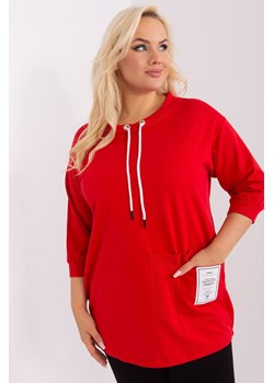 Damska bluzka plus size na co dzień czerwony ze sklepu 5.10.15 w kategorii Bluzki damskie - zdjęcie 169716747