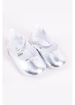 Baleriny niemowlęce na rzep- srebrne ze sklepu 5.10.15 w kategorii Buciki niemowlęce - zdjęcie 169716968