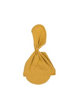 Musztardowa chustka na głowę w kremowe kropki ze sklepu 5.10.15 w kategorii Czapki dziecięce - zdjęcie 169716989