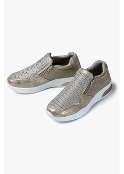 Buty damskie typu sneakersy złote ze sklepu 5.10.15 w kategorii Buty sportowe damskie - zdjęcie 169717256
