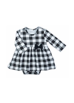 Bawełniana sukienka- body niemowlęce w kratkę ze sklepu 5.10.15 w kategorii Body niemowlęce - zdjęcie 169717435